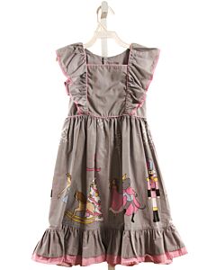 ELEANOR ROSE  GRAY   PRINTED DESIGN DRESS