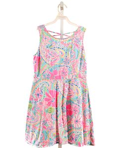 LILLY PULITZER  PINK  FLORAL  KNIT DRESS