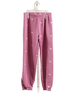 SPIRITUAL GANGSTER  PURPLE   EMBROIDERED PANTS