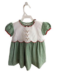 THE PROPER PEONY  GREEN  GINGHAM  DRESS