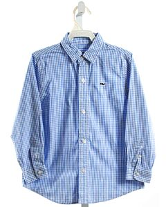 VINEYARD VINES  BLUE  GINGHAM  DRESS SHIRT