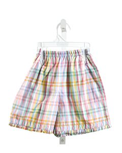 PEGGY GREEN  MULTI-COLOR  PLAID  SHORTS WITH RUFFLE