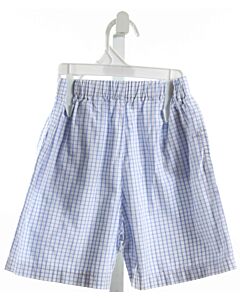 THE PROPER PEONY  BLUE  WINDOWPANE  SHORTS