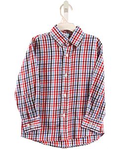 BELLA BLISS  MULTI-COLOR  PLAID  DRESS SHIRT