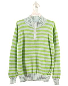 BELLA BLISS  LIME GREEN  STRIPED  PULLOVER