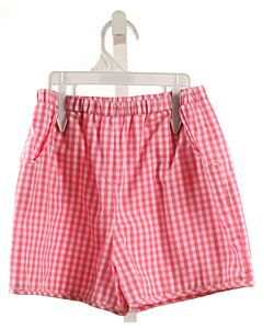 THE BEAUFORT BONNET COMPANY  HOT PINK  GINGHAM  SHORTS