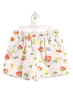 THE BEAUFORT BONNET COMPANY  WHITE  FLORAL  SHORTS WITH EYELET TRIM