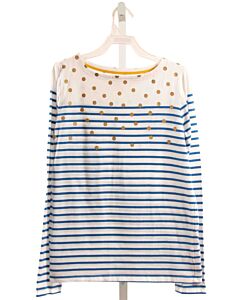 MINI BODEN  BLUE  STRIPED  KNIT LS SHIRT