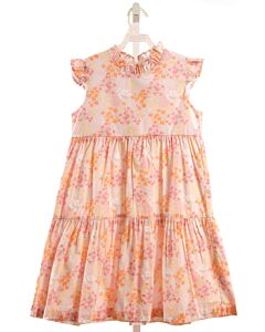 LITTLE ENGLISH  ORANGE  FLORAL  DRESS