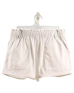 CREWCUTS  WHITE    SHORTS WITH EYELET TRIM