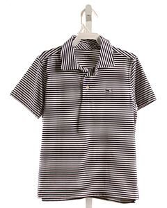 VINEYARD VINES  NAVY  STRIPED  KNIT SS SHIRT