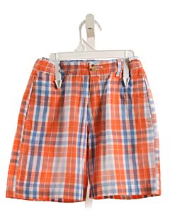 J. BAILEY  ORANGE  PLAID  SHORTS