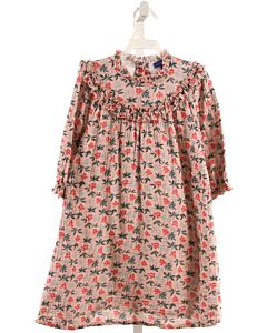 MAISON ME  PINK SEERSUCKER FLORAL  DRESS WITH RUFFLE