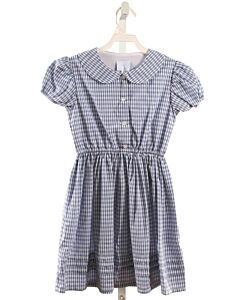 LITTLE ENGLISH  BLUE  GINGHAM  DRESS