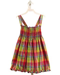 SOPHIE ROSE  MULTI-COLOR  PLAID SMOCKED DRESS