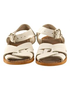 SUN SANS/ SALTWATER SANDALS WHITE SANDALS  *EUC SIZE TODDLER 5