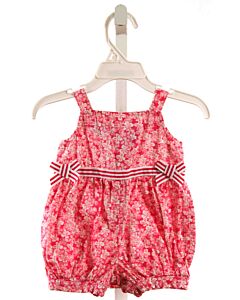 MINIWEAR  HOT PINK  FLORAL  ROMPER