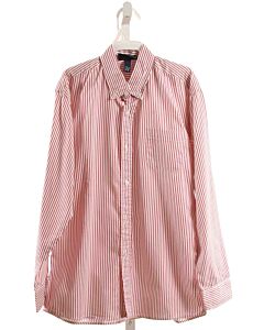 PAPO D'ANJO  RED  STRIPED  DRESS SHIRT