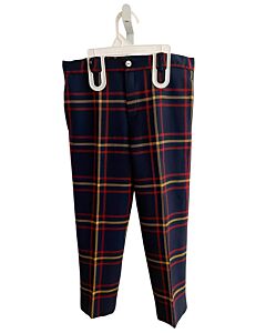 PAPO D'ANJO  BLUE  PLAID  PANTS