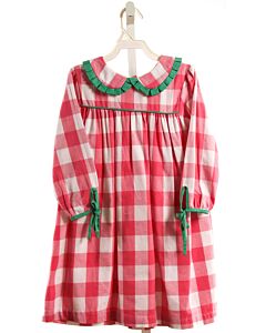 THE OAKS APPAREL   PINK  CHECK  DRESS