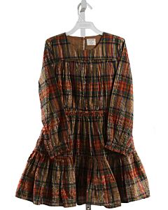 CREWCUTS  BROWN  PLAID  DRESS