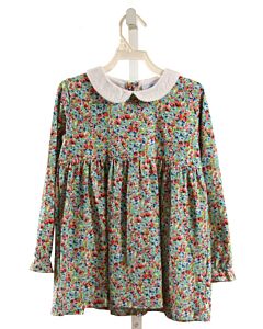 EYELET & IVY  AQUA  FLORAL  KNIT LS SHIRT