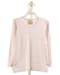 THE BEAUFORT BONNET COMPANY  LT PINK  STRIPED  KNIT LS SHIRT