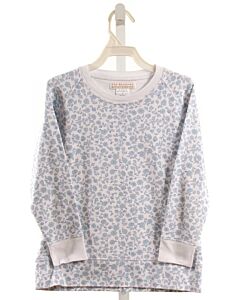 THE BEAUFORT BONNET COMPANY  LT BLUE  FLORAL  PULLOVER