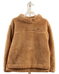 VINEYARD VINES  BROWN FLEECE   PULLOVER