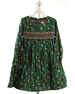 MINI BODEN  GREEN   SMOCKED DRESS