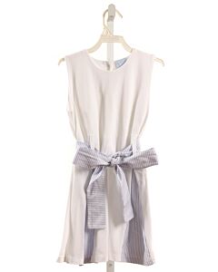 BELLA BLISS  WHITE PIQUE   KNIT DRESS