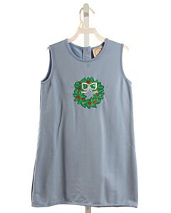 THE BEAUFORT BONNET COMPANY  BLUE   APPLIQUED KNIT DRESS