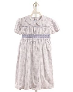 BELLA BLISS  BLUE  POLKA DOT SMOCKED DRESS