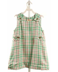 THE BEAUFORT BONNET COMPANY  MINT  PLAID  DRESS