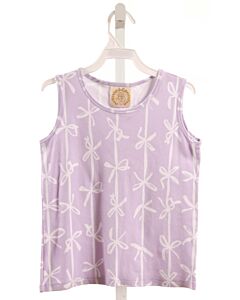 THE BEAUFORT BONNET COMPANY  PURPLE   PRINTED DESIGN KNIT TANK