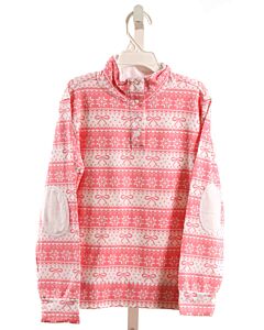 THE BEAUFORT BONNET COMPANY  PINK   PRINTED DESIGN PULLOVER
