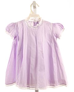 WOMAN'S EXCHANGE  LAVENDER    DRESS WITH LACE TRIM