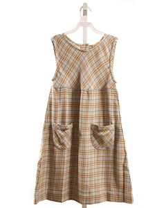 THE BEAUFORT BONNET COMPANY  BROWN  PLAID  DRESS
