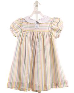 THE BEAUFORT BONNET COMPANY  YELLOW  STRIPED  DRESS WITH RIC RAC