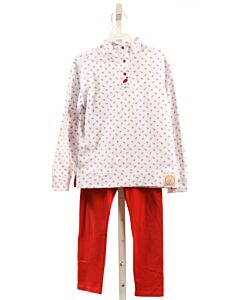 THE BEAUFORT BONNET COMPANY  RED KNIT FLORAL  2-PIECE OUTFIT