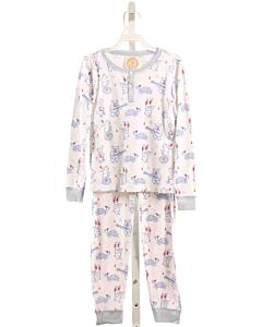 THE BEAUFORT BONNET COMPANY  BLUE KNIT  PRINTED DESIGN LOUNGEWEAR
