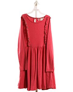 MINI BODEN  HOT PINK    KNIT DRESS WITH RUFFLE
