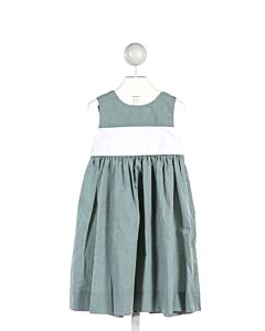 WISH UPON A STAR  FOREST GREEN  GINGHAM  DRESS 