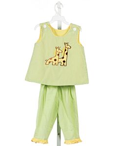 WISH UPON A STAR  LT GREEN  MICROCHECK  2-PIECE OUTFIT 