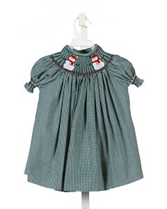 WISH UPON A STAR  FOREST GREEN  GINGHAM  DRESS 