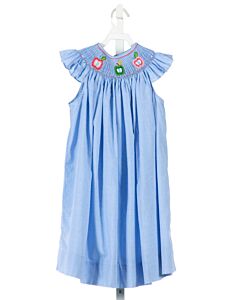 WISH UPON A STAR  BLUE  GINGHAM  DRESS WITH RUFFLE