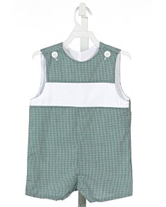 WISH UPON A STAR  FOREST GREEN  GINGHAM  JON JON/ SHORTALL 