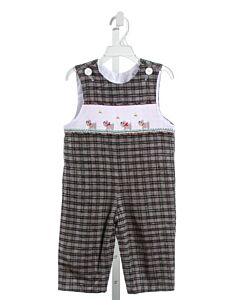 WISH UPON A STAR  BLACK FLANNEL PLAID  LONGALL/ROMPER 