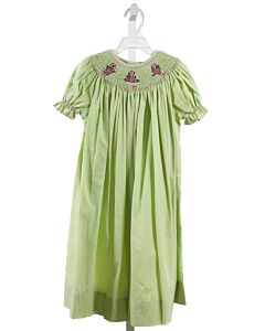 WISH UPON A STAR  GREEN  GINGHAM SMOCKED DRESS