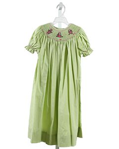 WISH UPON A STAR  GREEN  GINGHAM SMOCKED DRESS